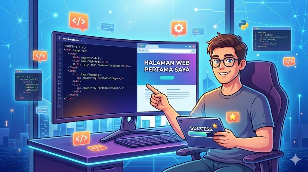 Belajar Teknologi untuk Pemula 2026: Dari Nol Sampai Punya Skill yang Dicari - Gambar 3 Belajar Teknologi untuk Pemula 2026: Dari Nol Sampai Punya Skill yang Dicari - Gambar 3